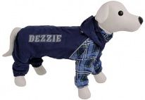 Дождевик-комбинезон для собак DEZZIE Йоркширский Терьер с отстегивающимся капюшоном